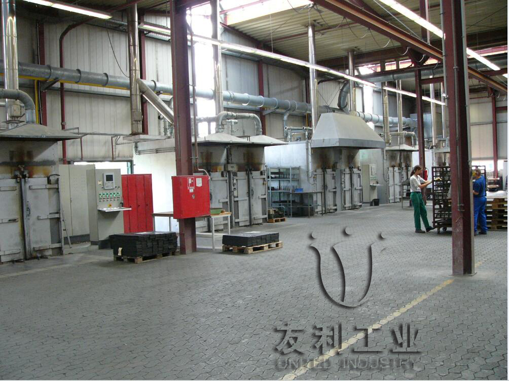 Friction material curing furnace