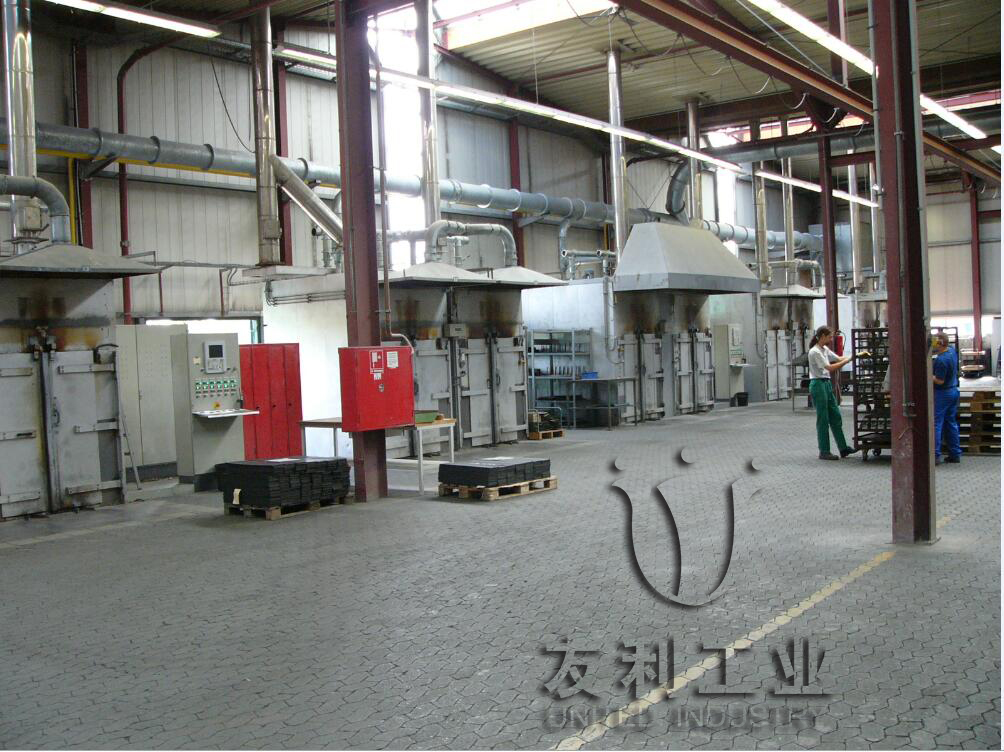 Friction material curing furnace