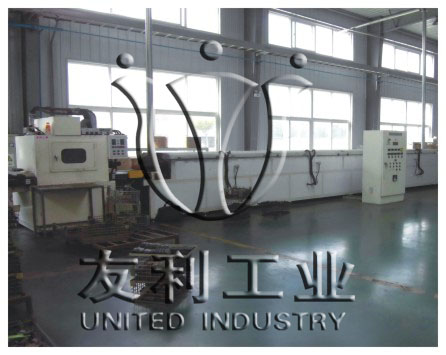 Special curing production line for friction materials